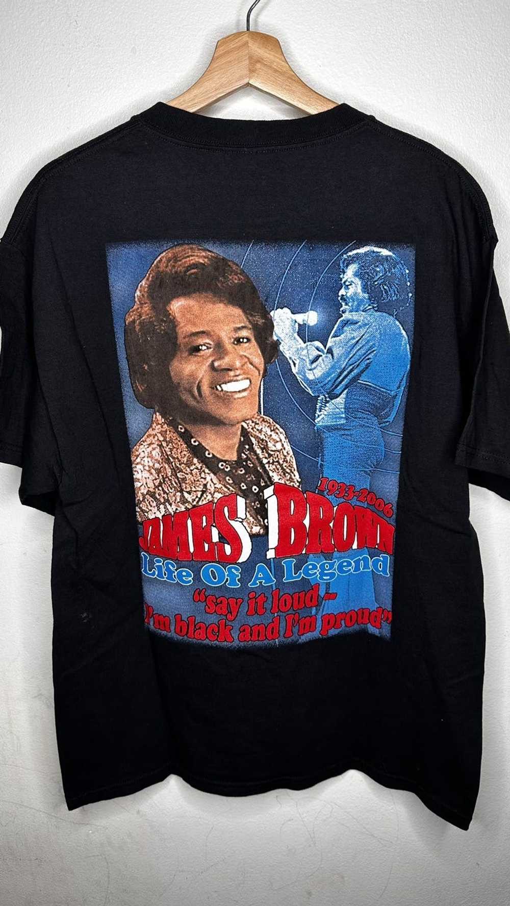 Delta James brown rap tee Sz large - image 3