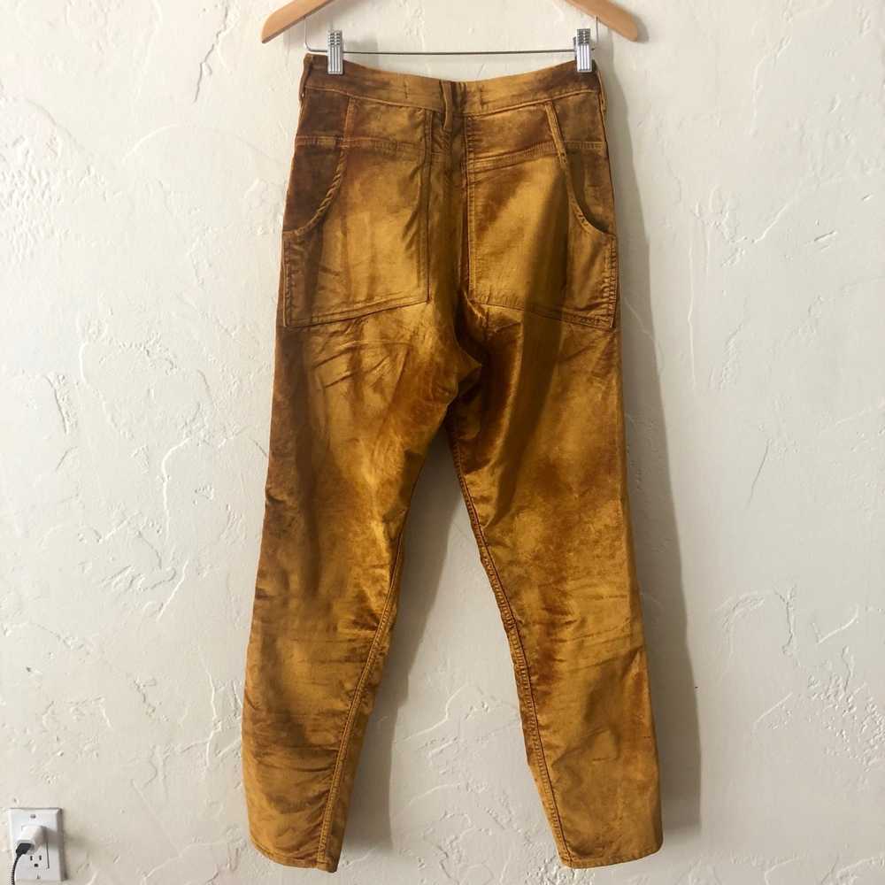 Eckhaus Latta Gold Velvet Pants by Eckhaus Latta - image 2