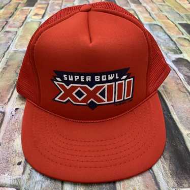 Vintage Super Bowl XXIII Hat 80s 1989 23 49ers Bengals Adjustable Snapback  Cap