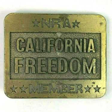 Vintage NRA Member California Freedom Vintage Belt