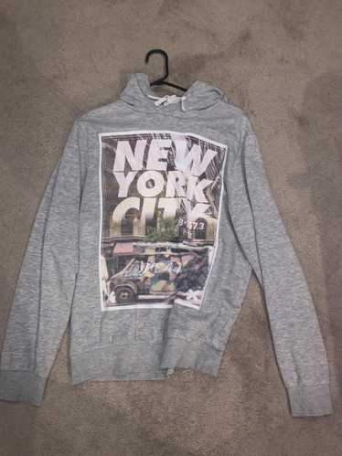 H&M, Shirts, Hm New York City Print Navy Blue Hoodie