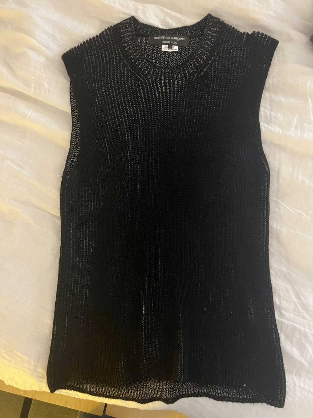 Comme des Garcons CDG Sleeveless Knit Sweater - image 1