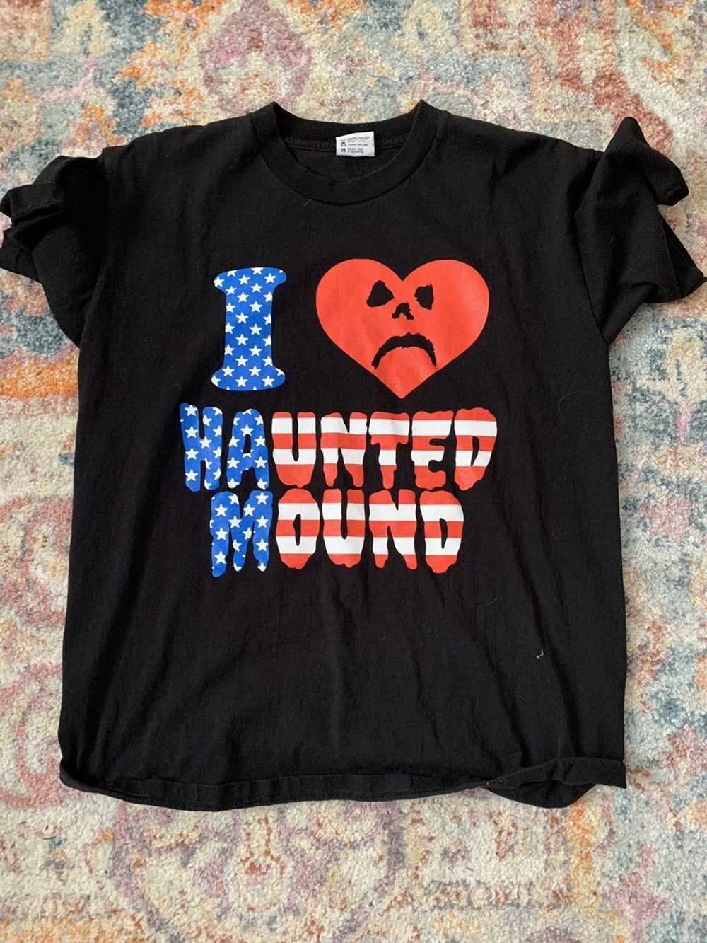 Haunted Mound I LOVE HAUNTED MOUND American flag … - image 2