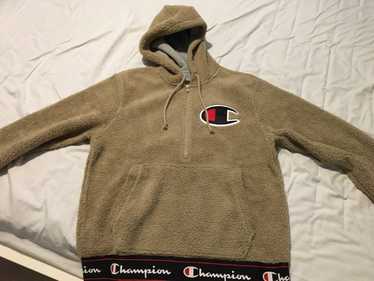 Champion × Urban Outfitters Beige Sherpa Hoodie - image 1