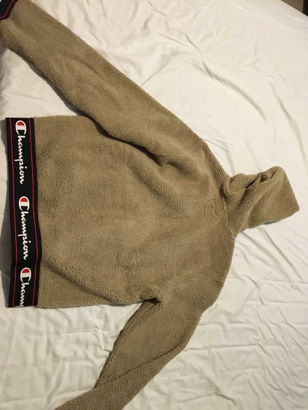 Champion × Urban Outfitters Beige Sherpa Hoodie - image 2