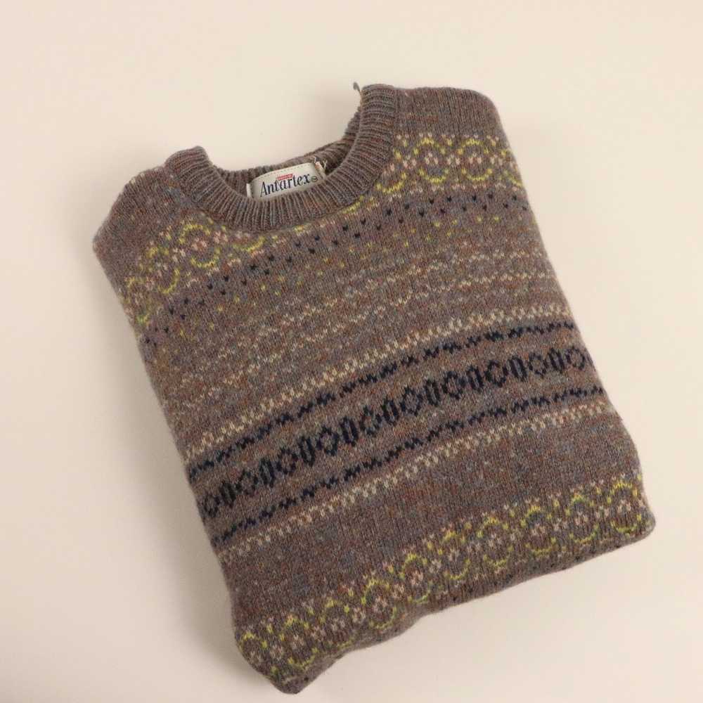 Vintage Vintage Antartex Knit Patterned Wool Swea… - image 3