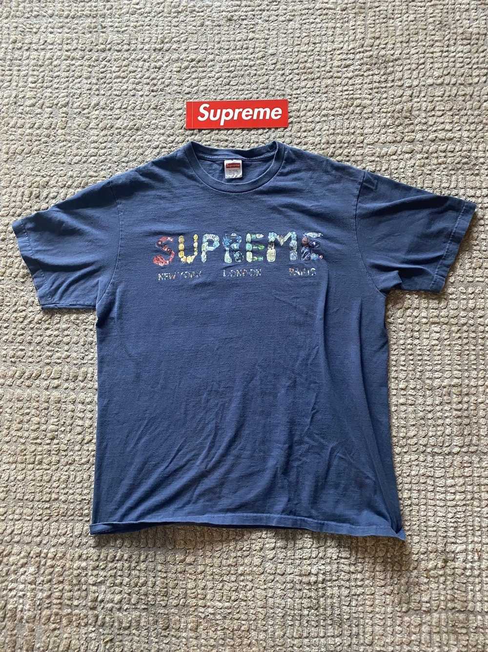 Supreme Supreme Rocks Tee - Navy - image 1