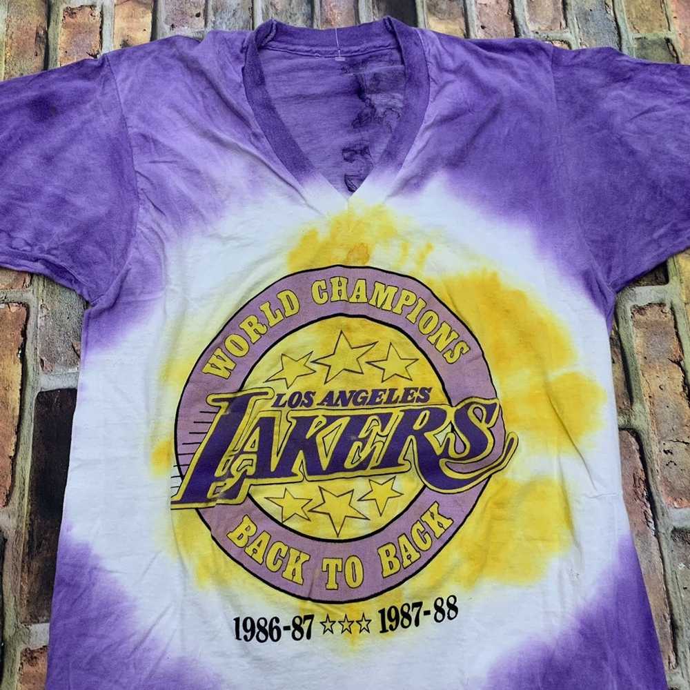 Lakers × NBA × Vintage Vintage 1988 NBA Champions… - image 3