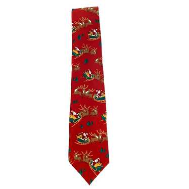 John Henry VINTAGE JOHN HENRY SILK CHRISTMAS TIE