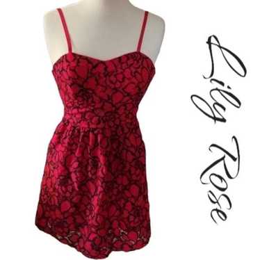 Other Lily Rose Small Red and Black Sweetheart Ne… - image 1