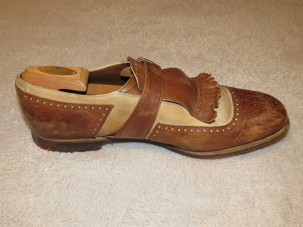 Churchs Shanghai Brown Cream Leather Spectator Ki… - image 5