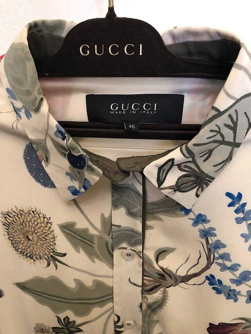 Gucci Gucci Floral Print Silk Twill - image 4