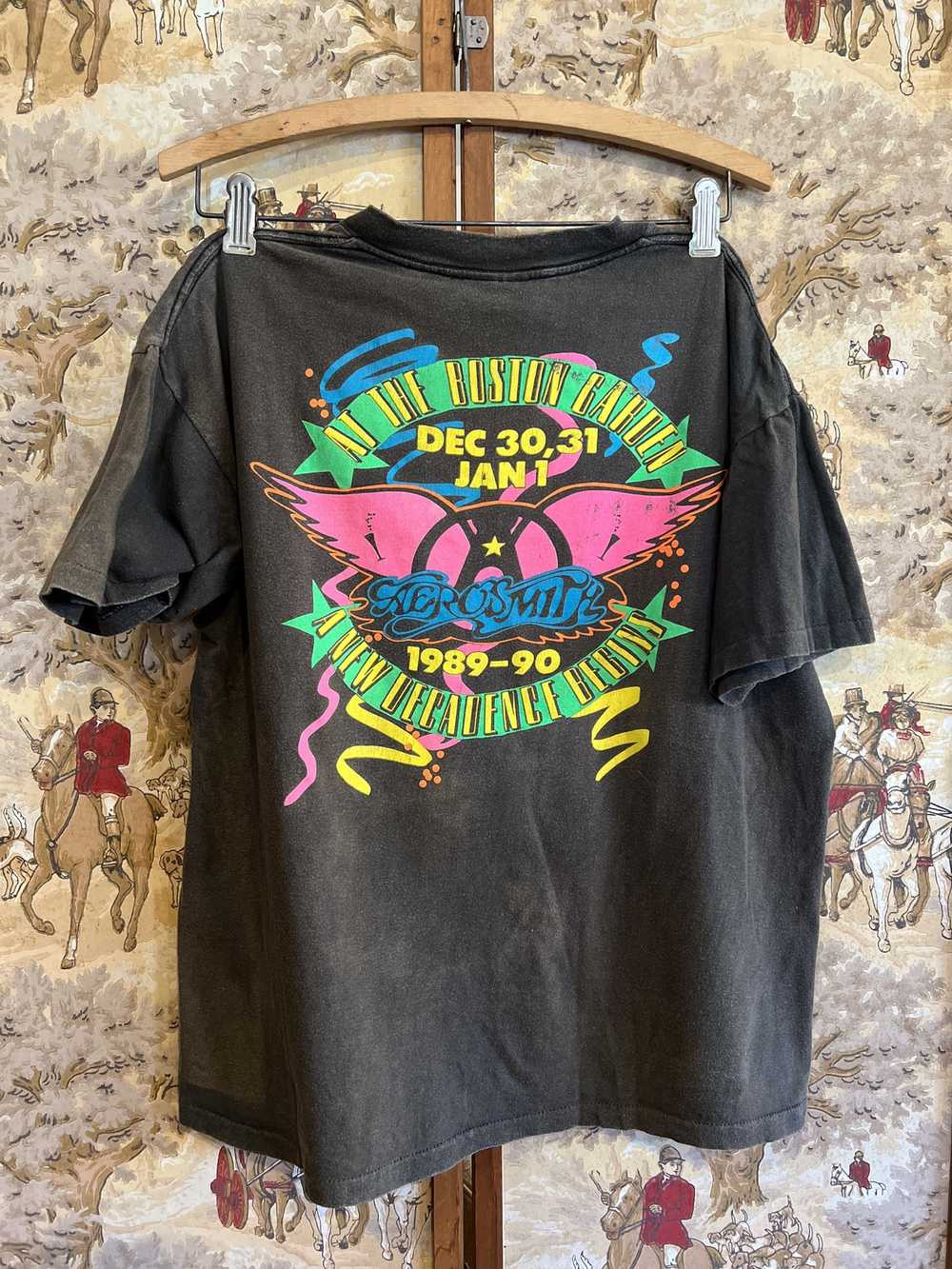 Band Tees Aerosmith New Years Eve 1989-90 Boston … - image 2