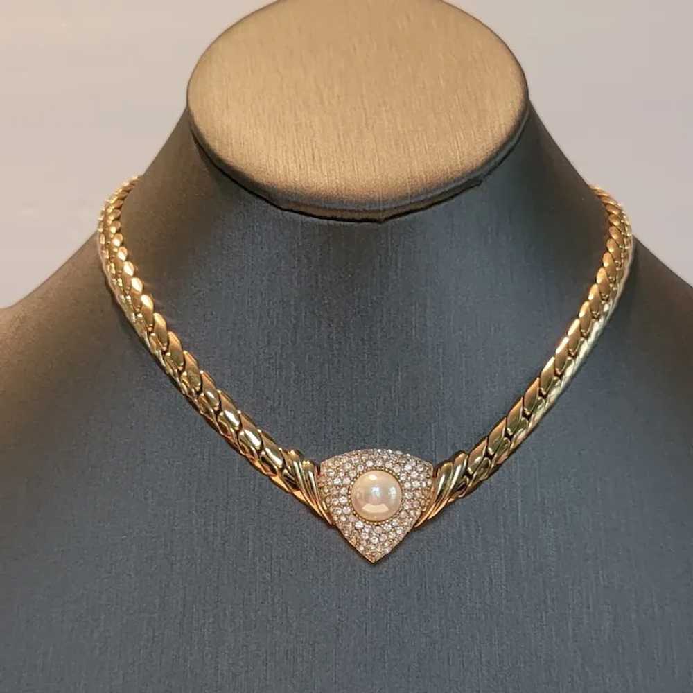 Spectacular Vintage Christian Dior Necklace with … - image 11