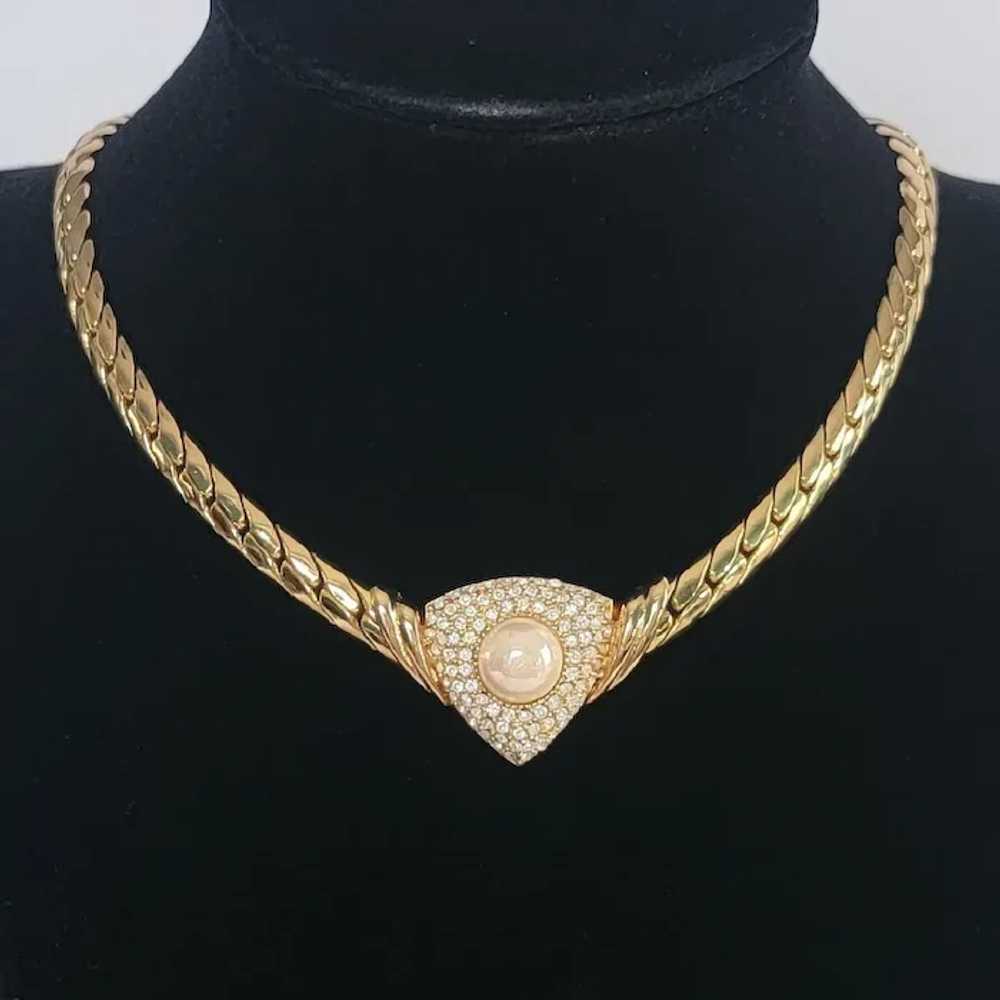 Spectacular Vintage Christian Dior Necklace with … - image 2