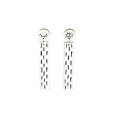 Winking Dangle Earrings - image 1