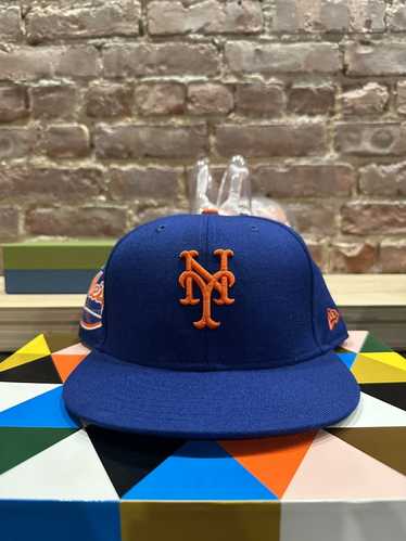 Men's New Era White York Mets Retro Jersey Script 59FIFTY Fitted Hat