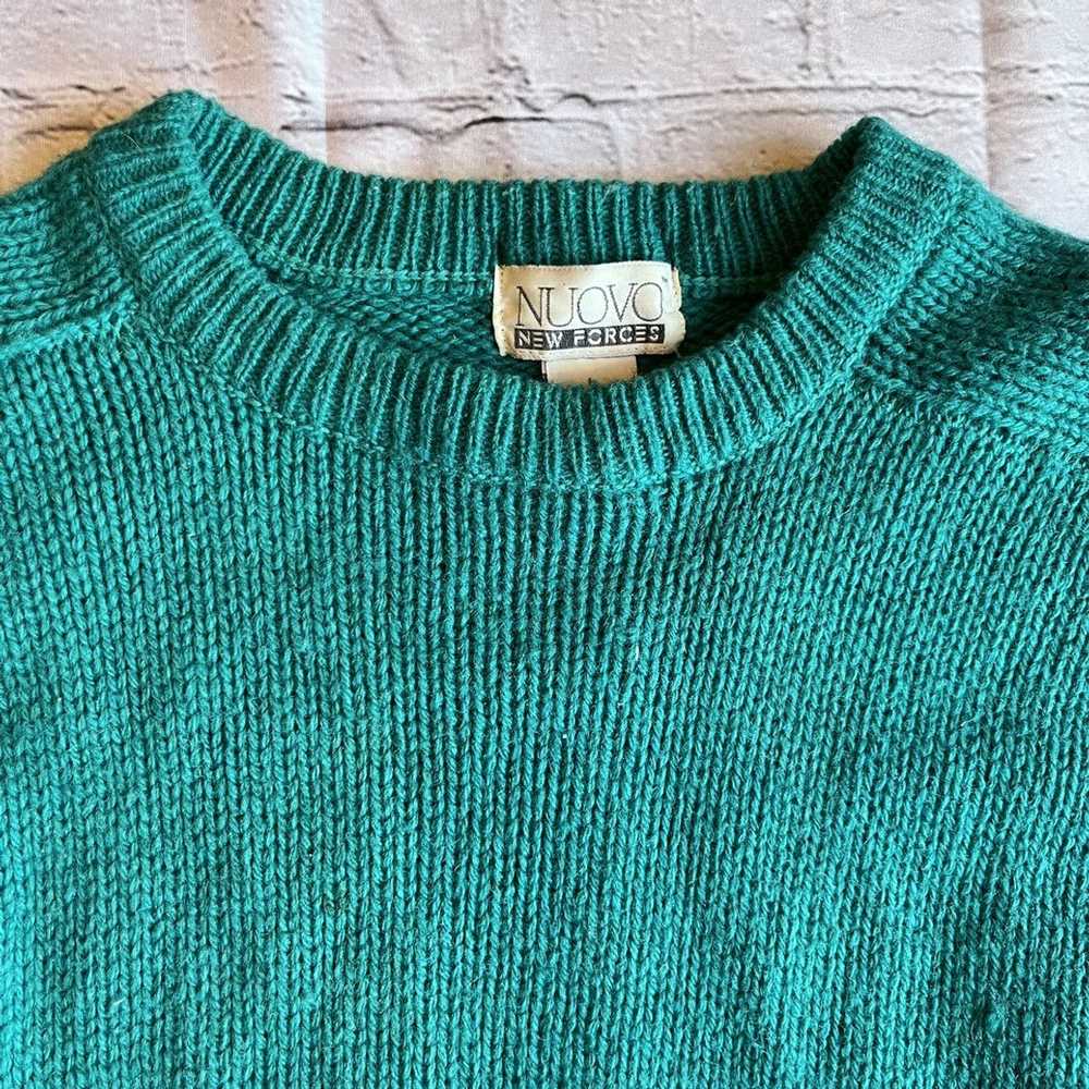 Vintage Vintage Y2K Crewneck Wool Blend Sweater M… - image 4