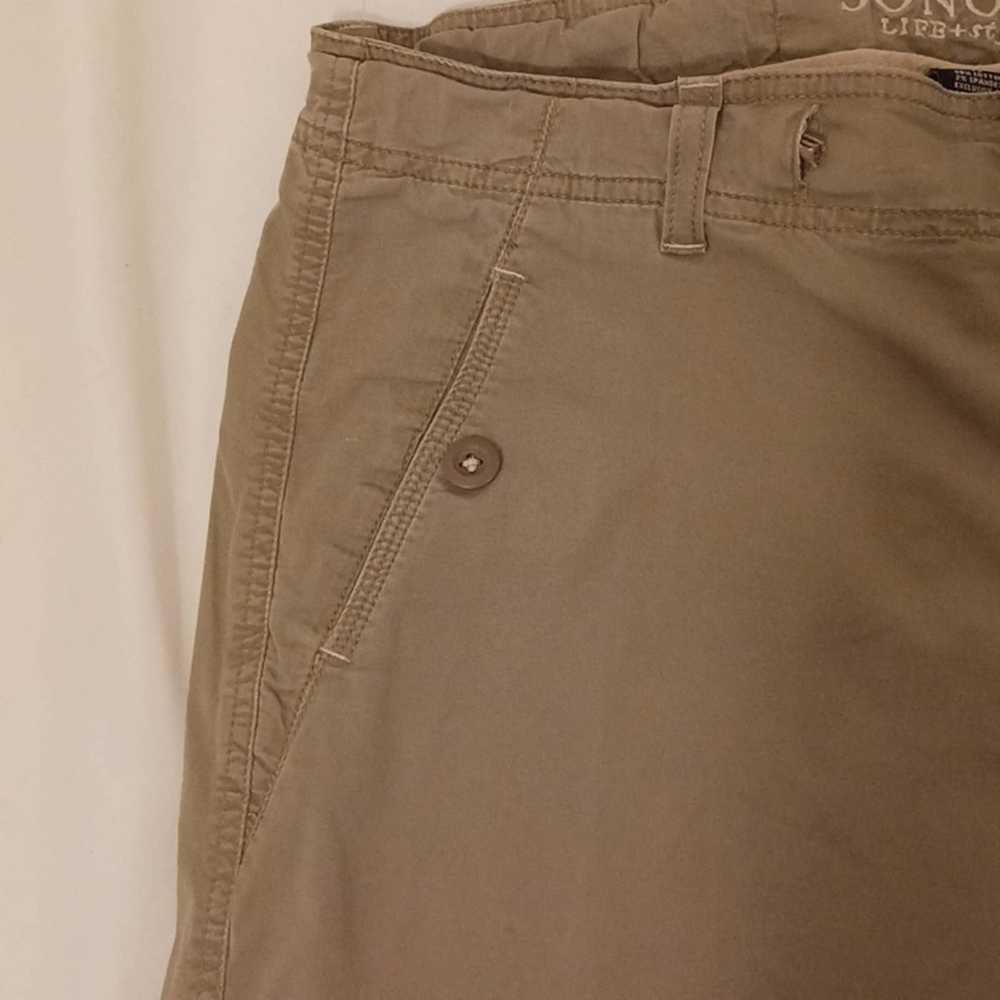 Sonoma Sonoma Life + Style Green Khaki Bermuda Ut… - image 4