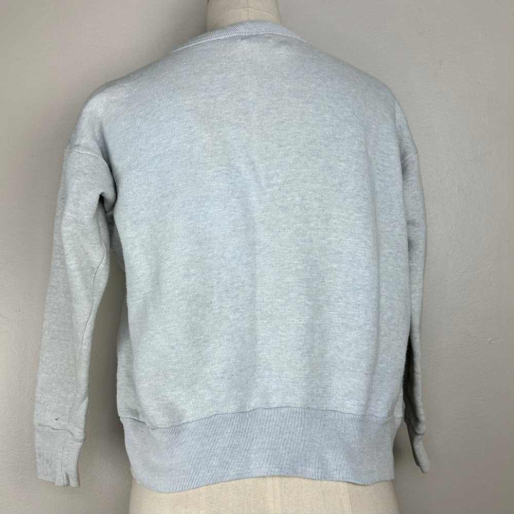 1950s/60s Heathered Grey Blank Sweatshirt, Vee Ka… - image 2