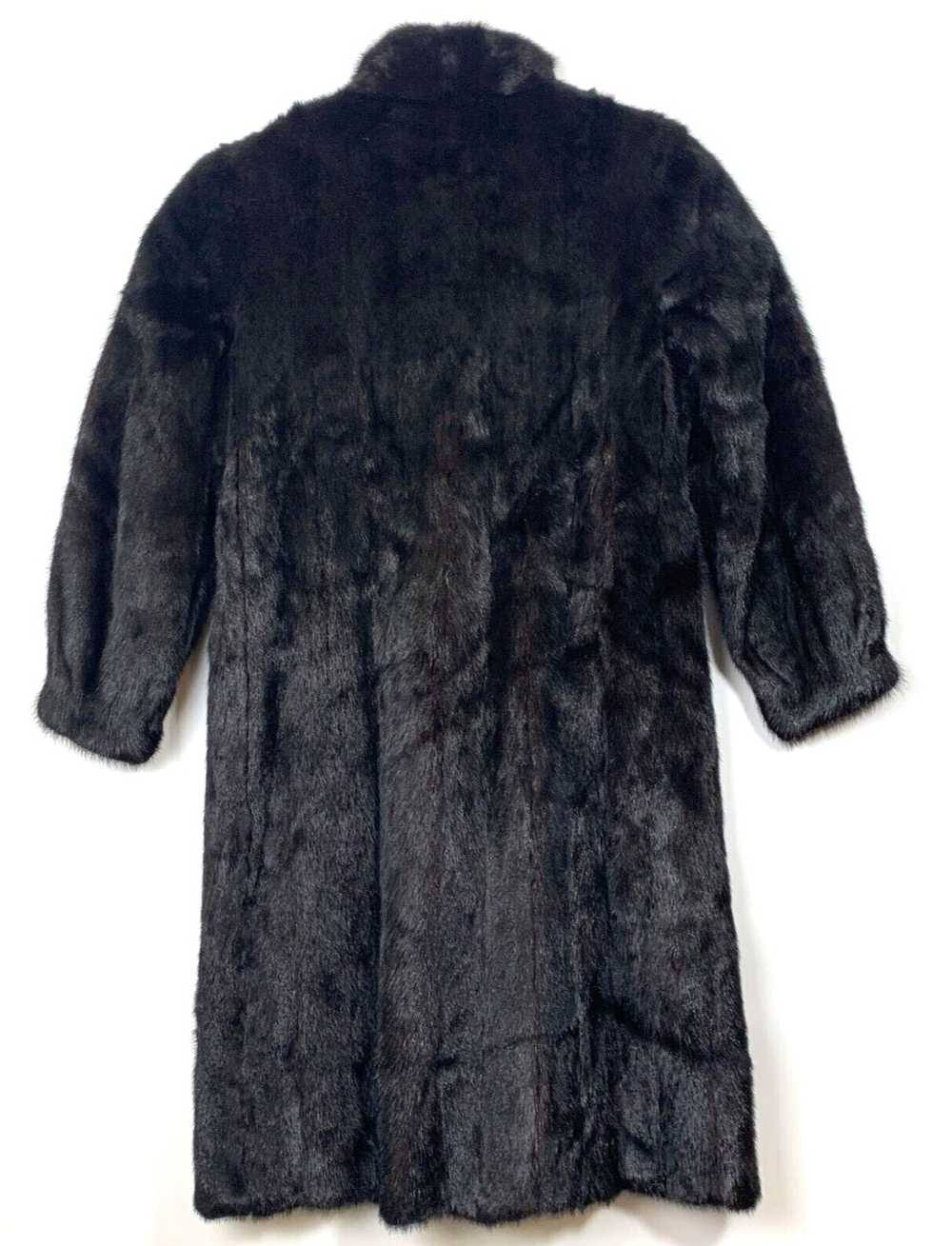 Vintage VTG Women's Dark Brown Mink Fur Long Over… - image 2