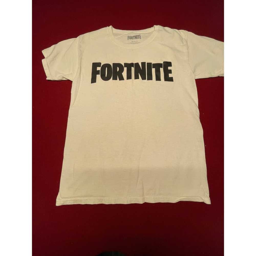 Fortnight Boys white Fortnite T Shirt, large, bla… - image 1