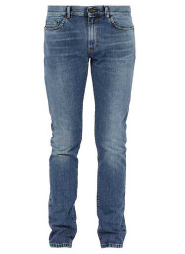 Saint Laurent Paris Low waist skinny blue jeans - 