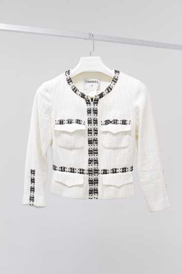 Chanel Chanel S/S 03 Beaded Zip Jacket - image 1