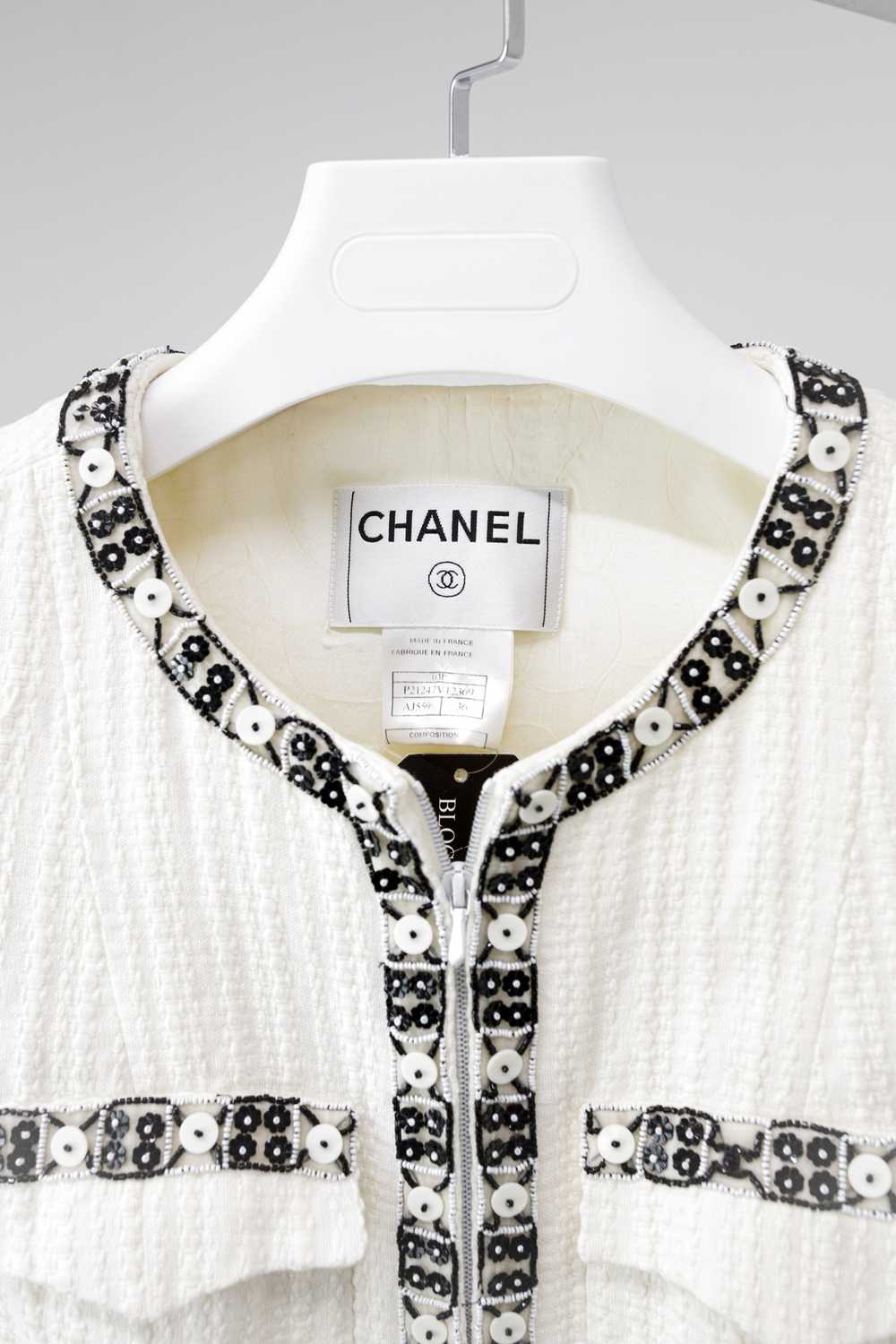 Chanel Chanel S/S 03 Beaded Zip Jacket - image 3