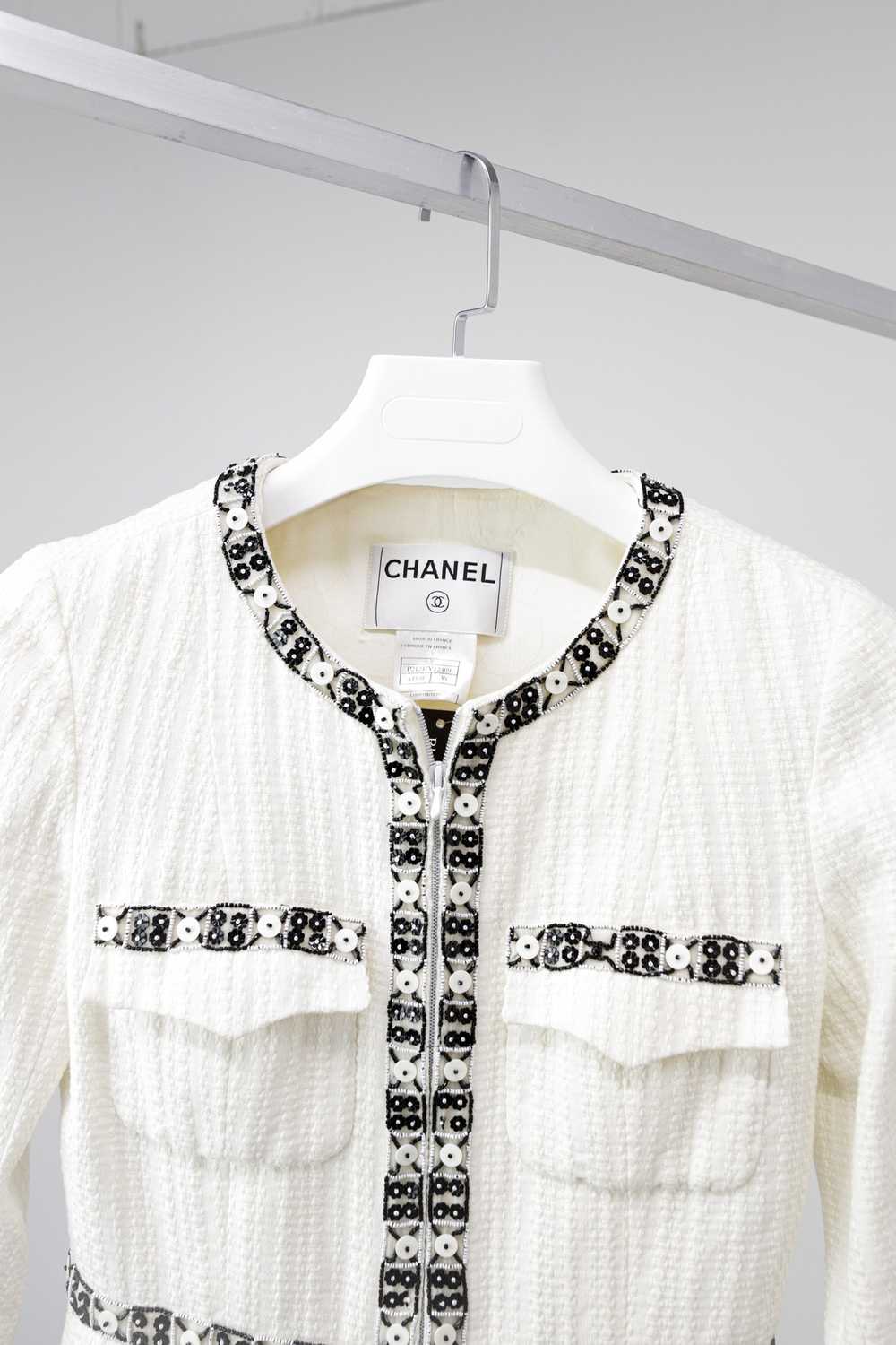 Chanel Chanel S/S 03 Beaded Zip Jacket - image 4