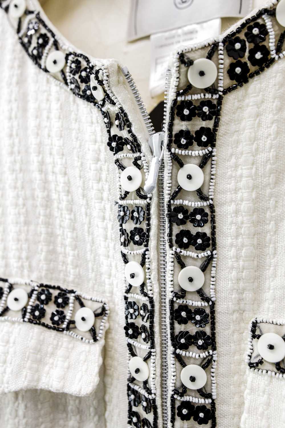 Chanel Chanel S/S 03 Beaded Zip Jacket - image 5