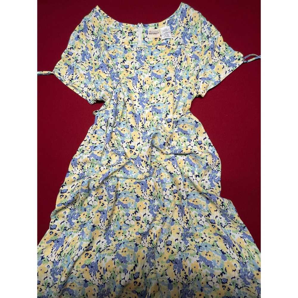 1 Announcement maternity spring dress, size XL, f… - image 3