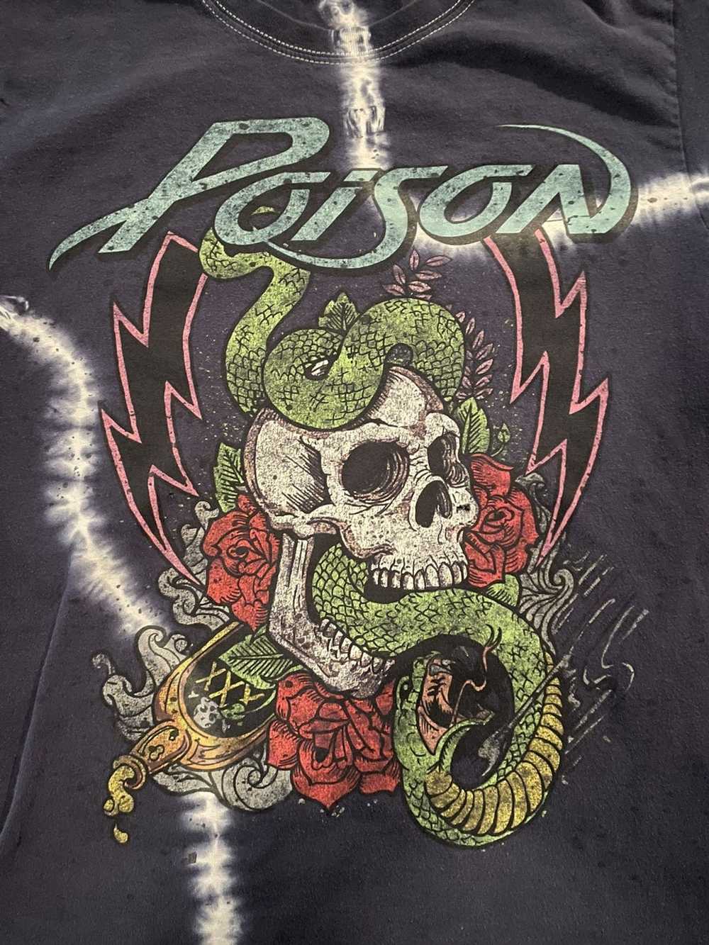 Band Tees Poison Tie Dye Shirt - image 2