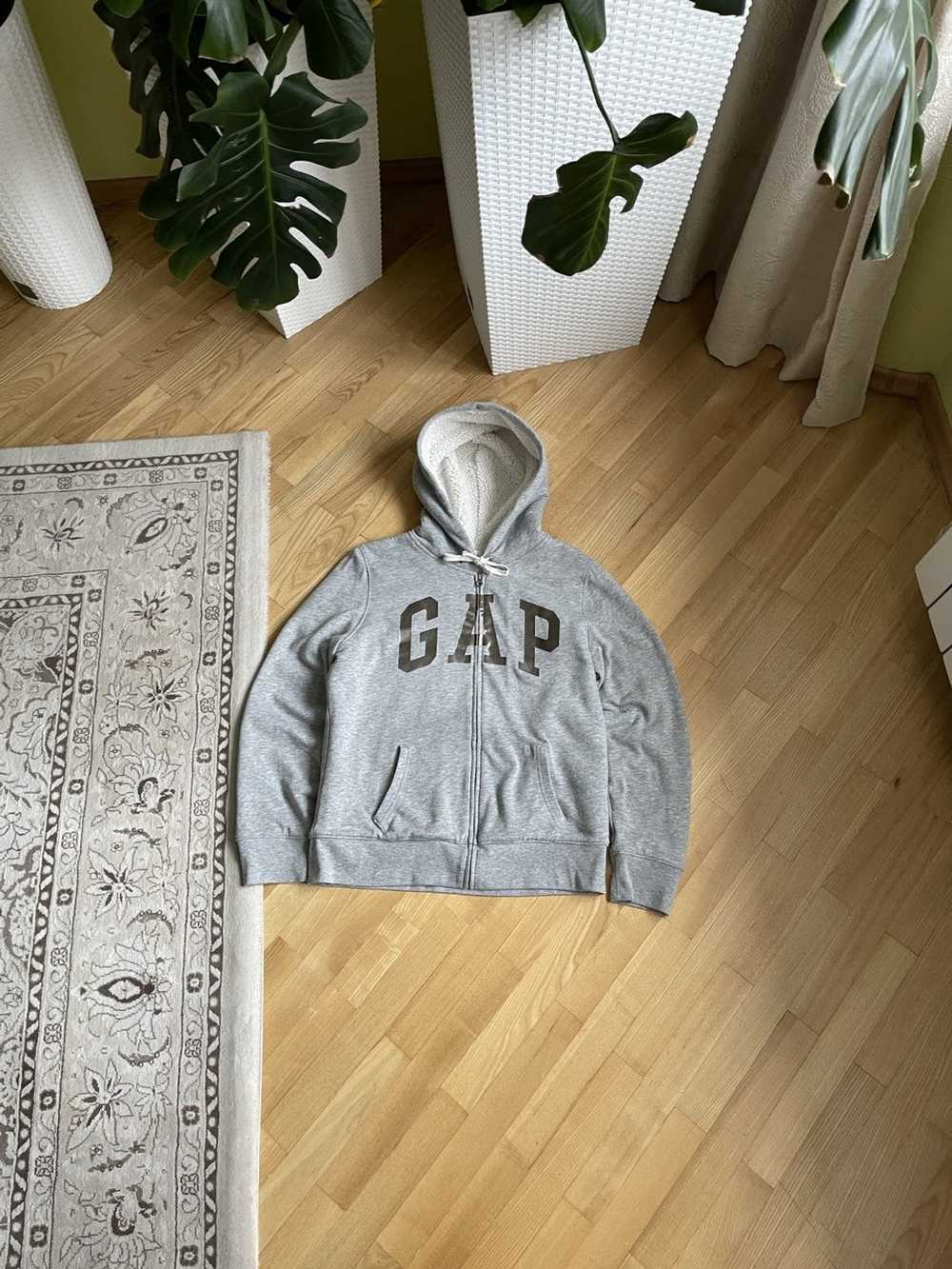 Gap × Streetwear × Vintage Gap Sherpa Zip Up Tigh… - image 1