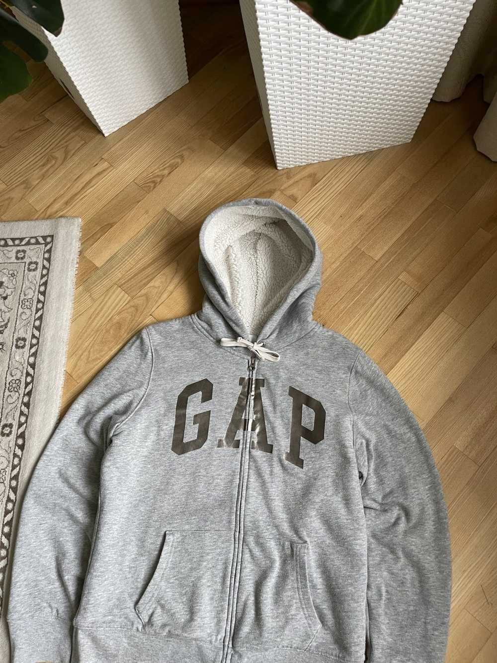 Gap × Streetwear × Vintage Gap Sherpa Zip Up Tigh… - image 2