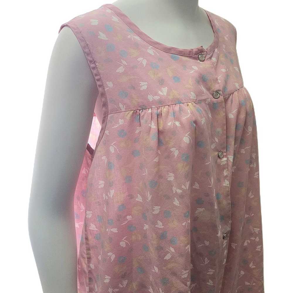 Vintage Vintage Floral Print Nightgown Size Retro… - image 4