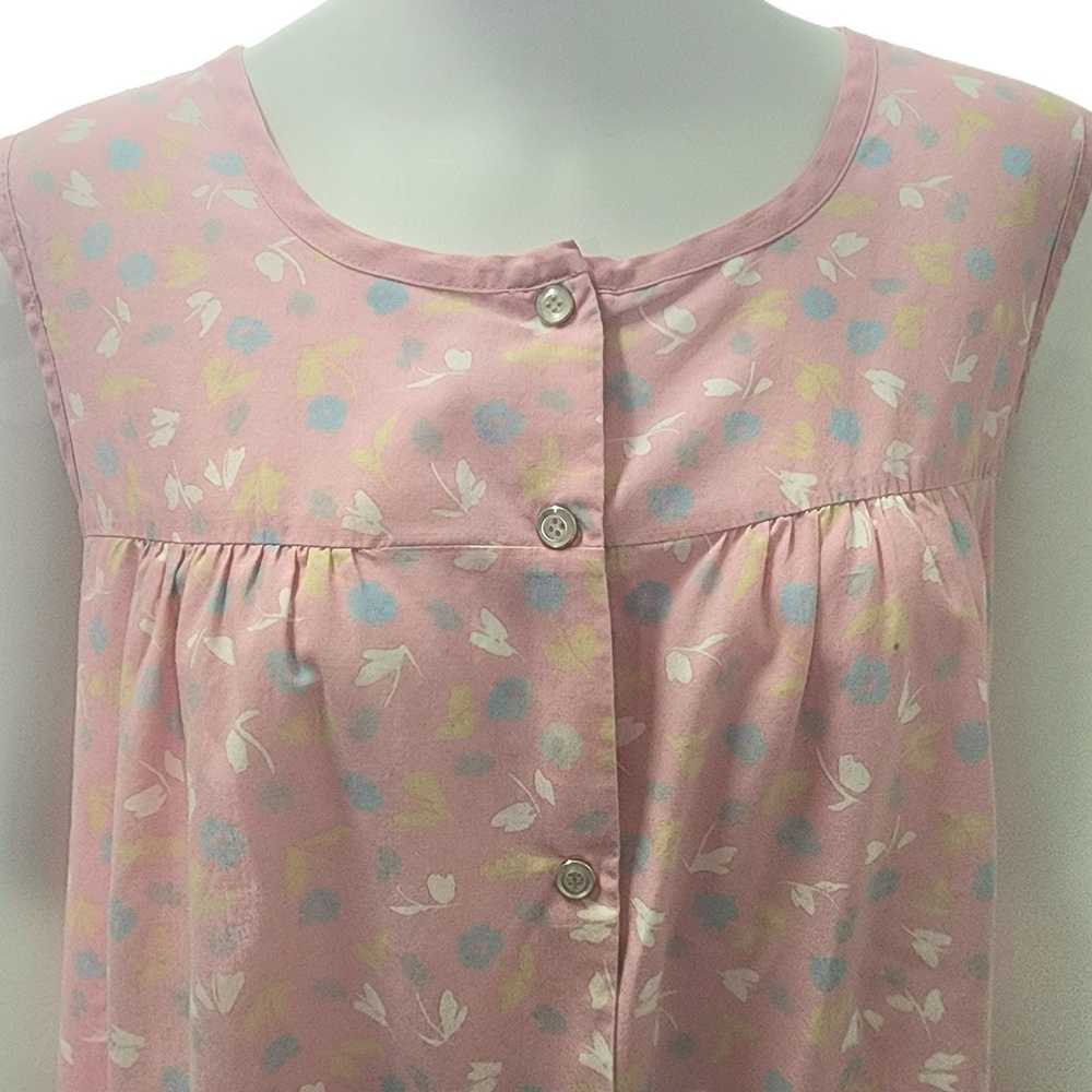 Vintage Vintage Floral Print Nightgown Size Retro… - image 6