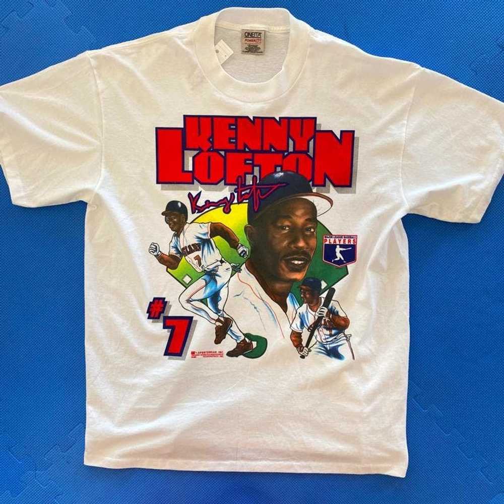 Vintage CLEVELAND INDIANS KENNY LOFTON 90s BASEBA… - image 1