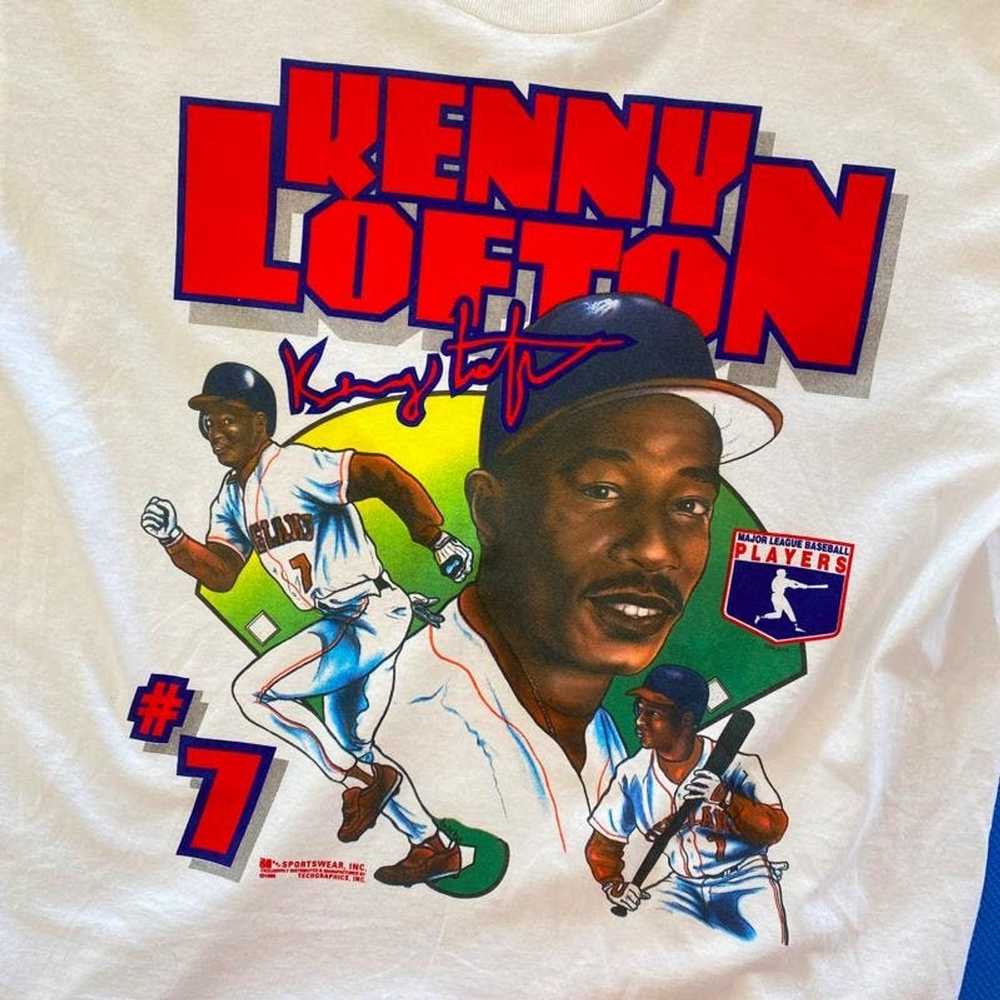 Vintage CLEVELAND INDIANS KENNY LOFTON 90s BASEBA… - image 2