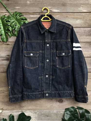 Momotaro Jeans Hooded Denim Jacket Men's Modern Denim Trucker