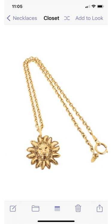 Chanel Chanel Vintage Sunburst Lion Necklace