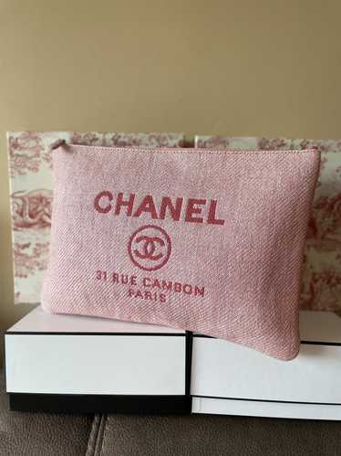 Chanel CHANEL Woven Straw Raffia Large Deauville O