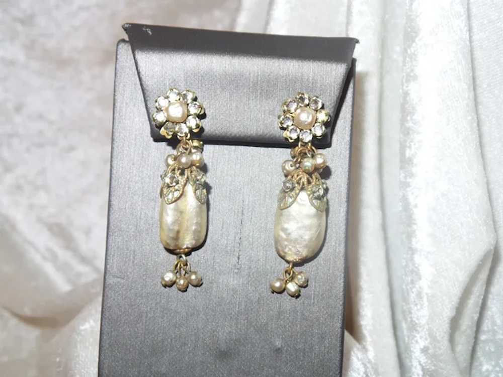 Vintage Faux Blister Pearl and Faux Baroque Pearl… - image 7