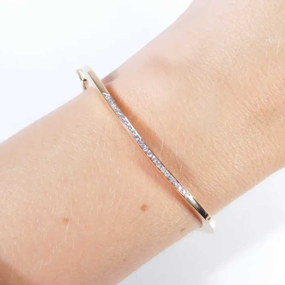 Retired Roberto Coin .20ctw Diamond Wave Bracelet… - image 4