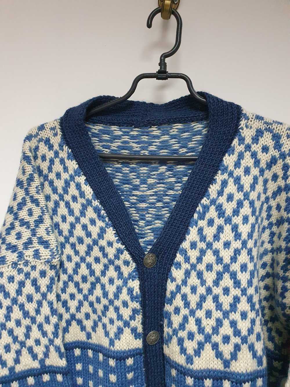 Cardigan × Coloured Cable Knit Sweater × Vintage … - image 2