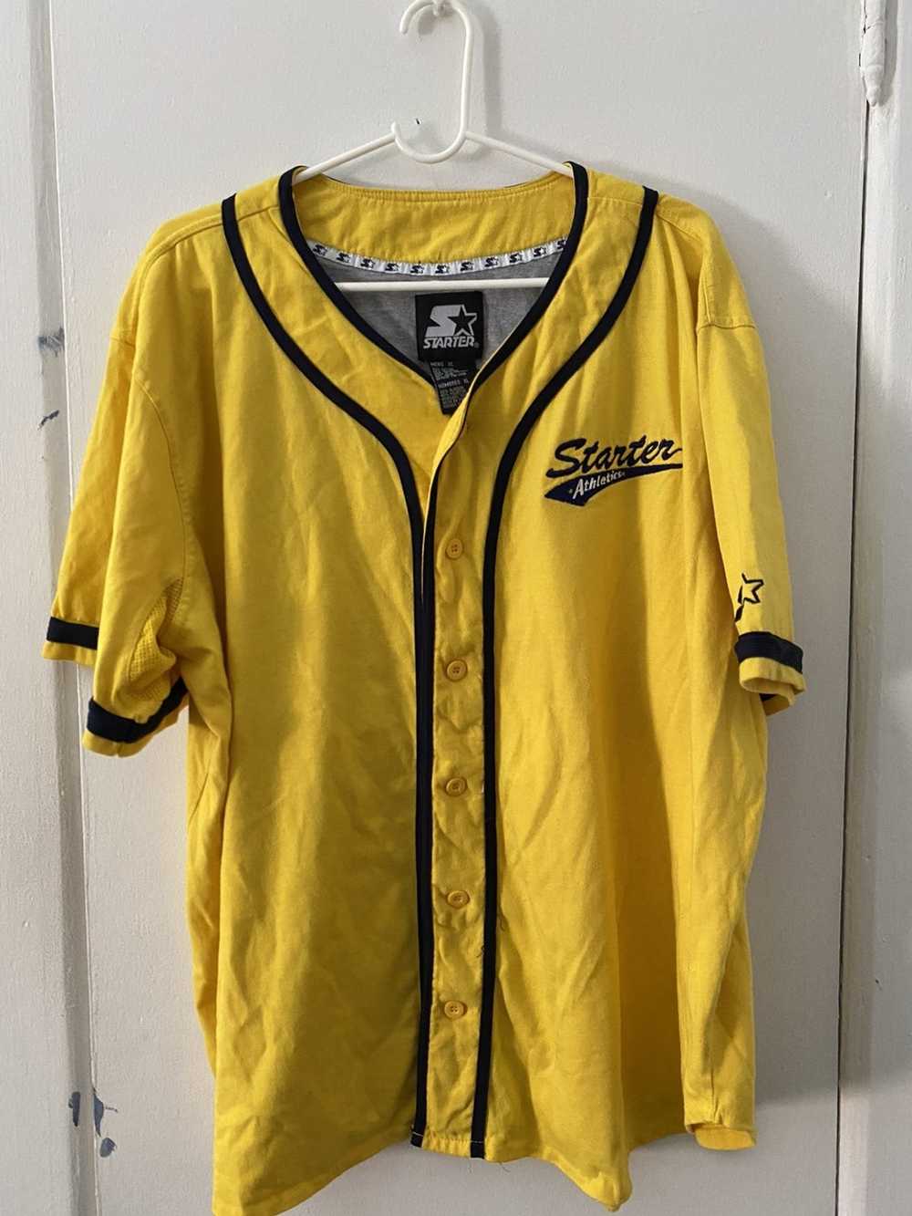 Starter Yellow starter baseball jersey - image 1
