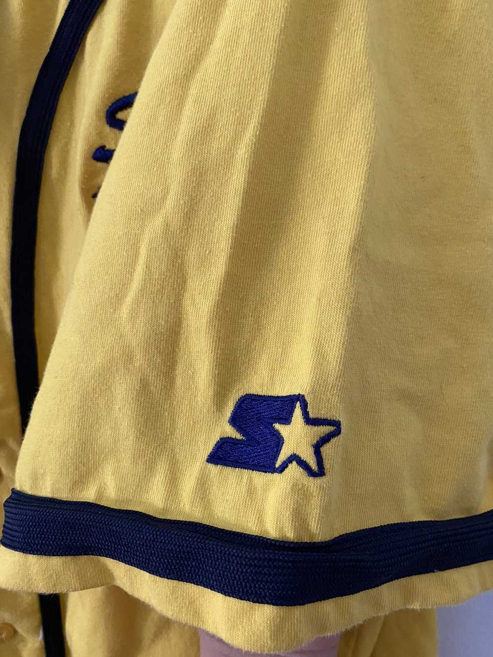Starter Yellow starter baseball jersey - image 3
