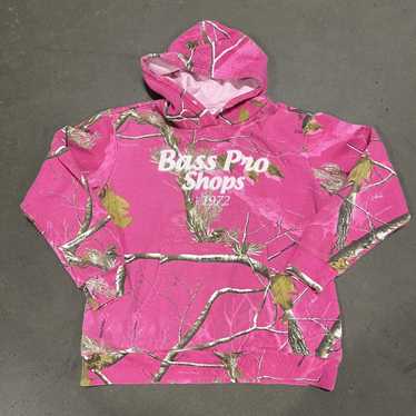 Bass Pro Shops Jacket Womens Large Pink Fleece Full Zip Fishing Hunting