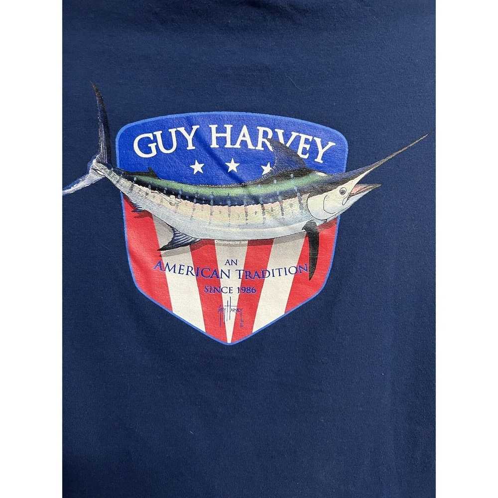 Guy Harvey Guy Harvey Mens Navy Blue Double Graph… - image 6