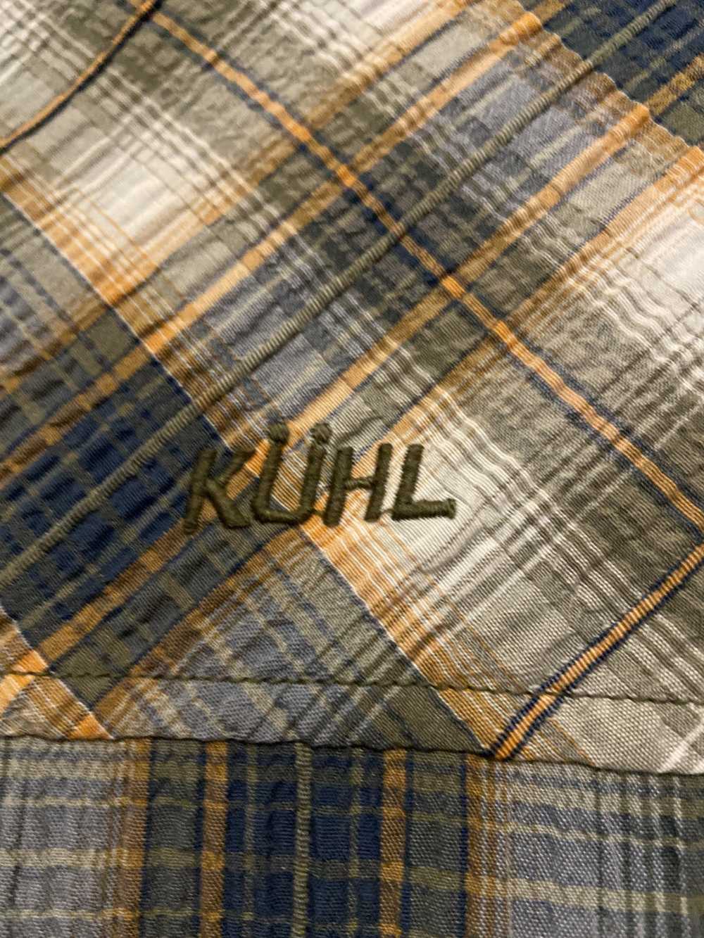 Kuhl Kuhl Shirt Mens Size XL Tan Brown Plaid Meta… - image 4